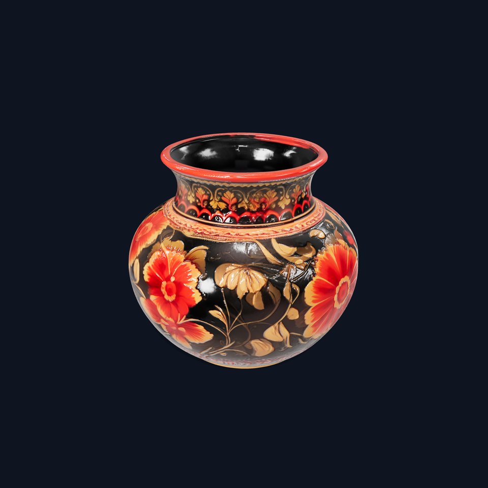Decorative Floral Vase D Model Pack